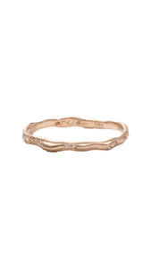 Diamond Sprinkle Gold Ring in Size 6 | Sirciam