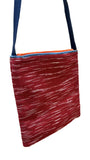 Handwoven Cotton Shoulder Bag in Red | Wooven