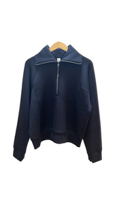 Black Lounge 3/4 Zip Up | SPANX
