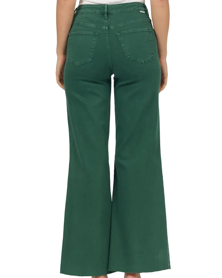 Dear John | Pine Green High Rise Wide Leg Jeans