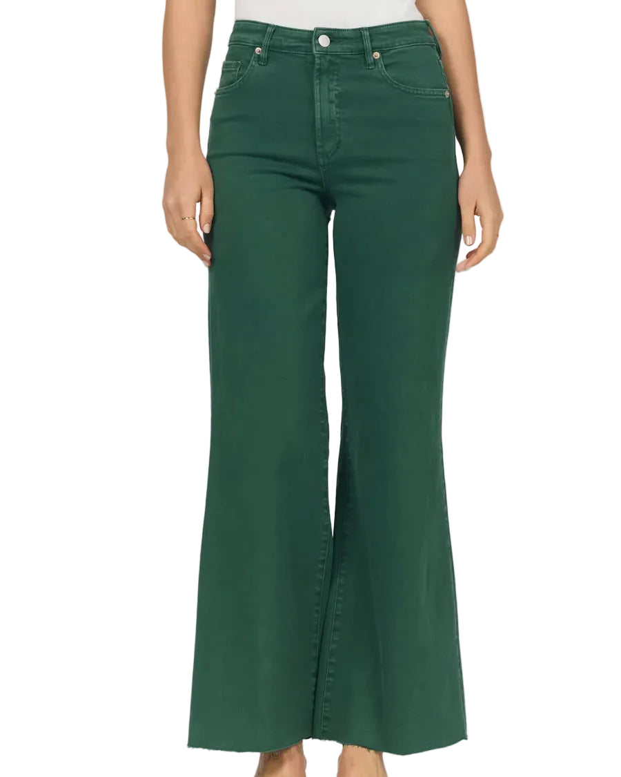 Dear John | Pine Green High Rise Wide Leg Jeans