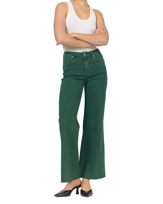 Dear John | Pine Green High Rise Wide Leg Jeans
