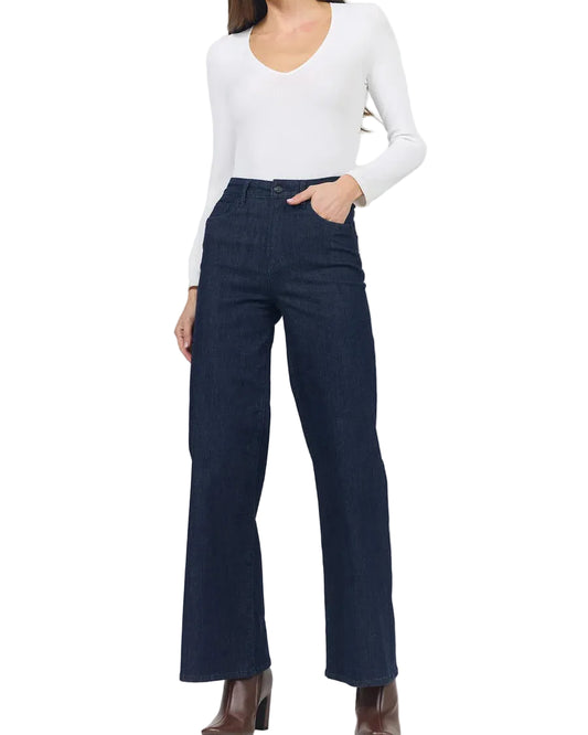 Dear John | Dark Wash High Rise Wide Leg Jean