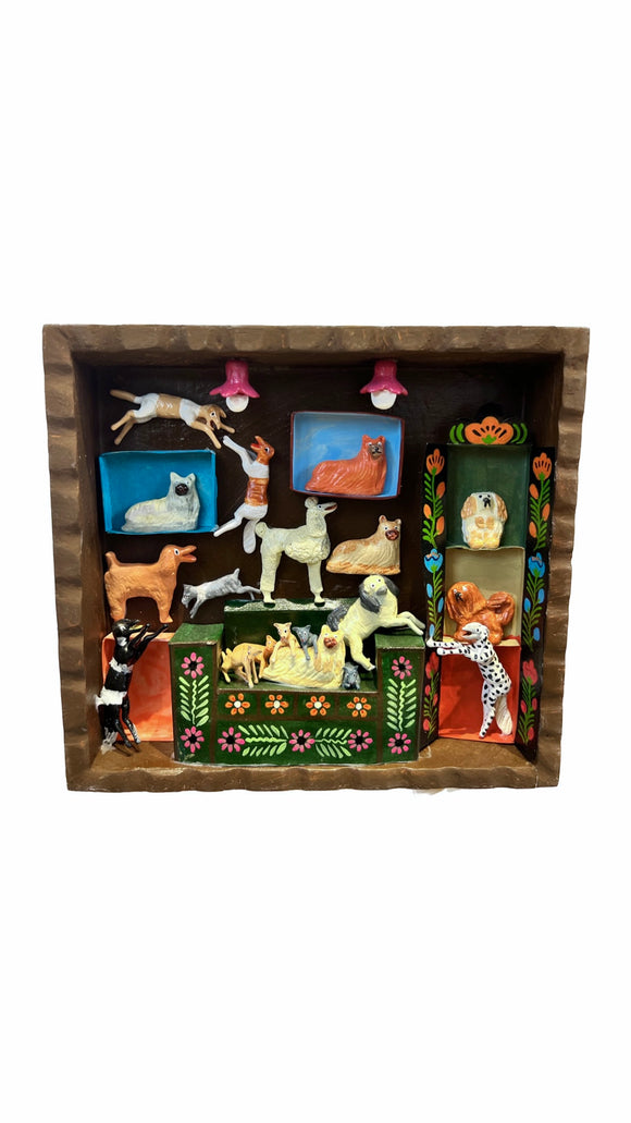 Peruvian Dog Retablo | Ayala
