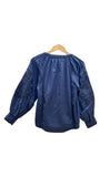 Embroidered Navy and Black Blouse | Rose and Rose