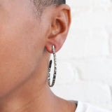 Sea Urchin Hoop Earrings in silver | Lauren Wolf