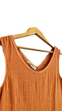Orange Drop Waist Tank Dress | Beaumont Organic