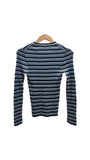 Annie Stripe Tee in Greens | Margaret O'Leary