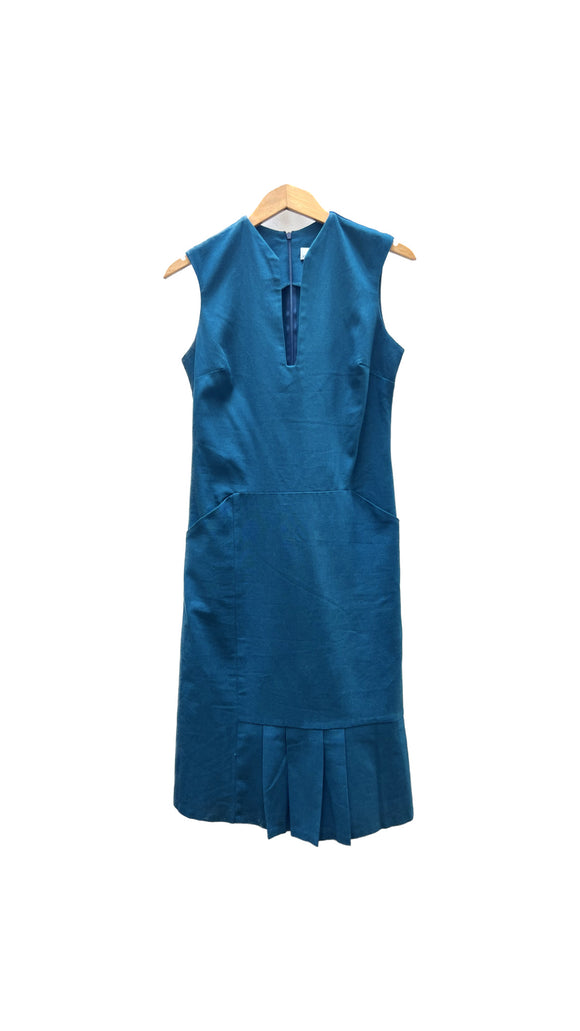 Harding Dress in Teal Linen | Kim Schalk