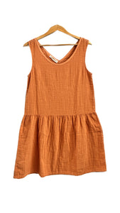 Orange Drop Waist Tank Dress | Beaumont Organic