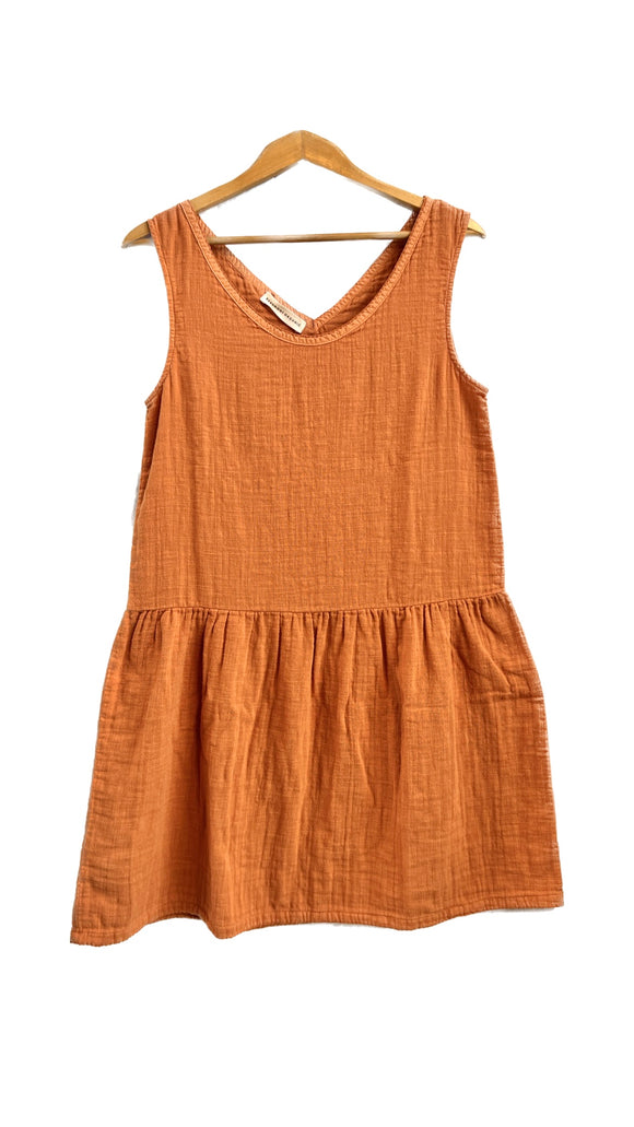 Orange Drop Waist Tank Dress | Beaumont Organic