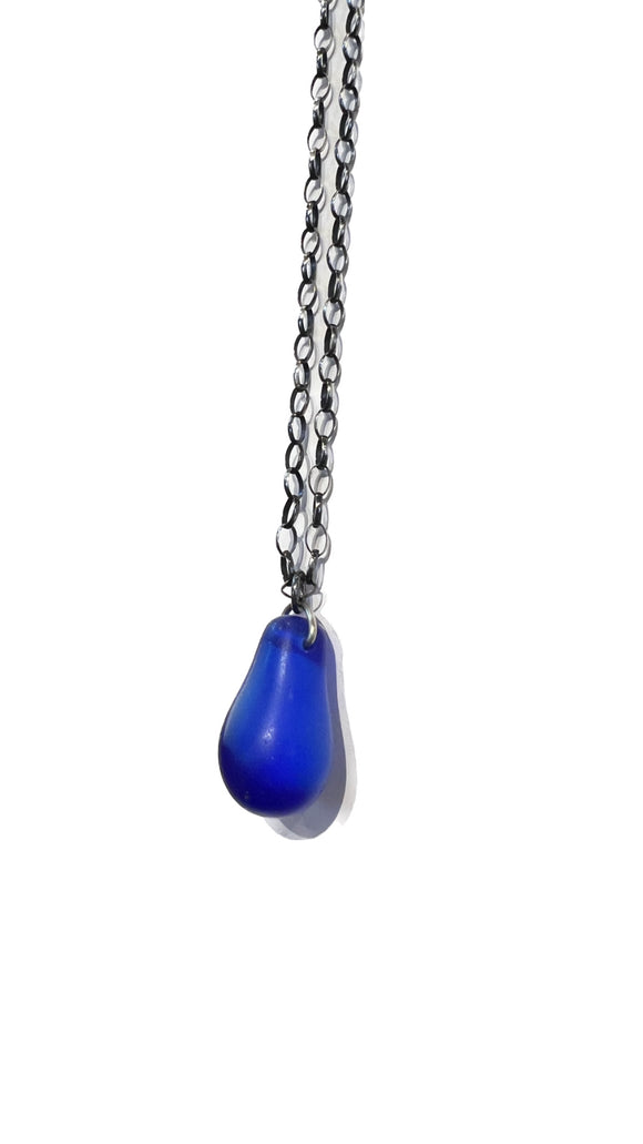 Blue African Jelly Bead Necklace | Cottage & Pearl