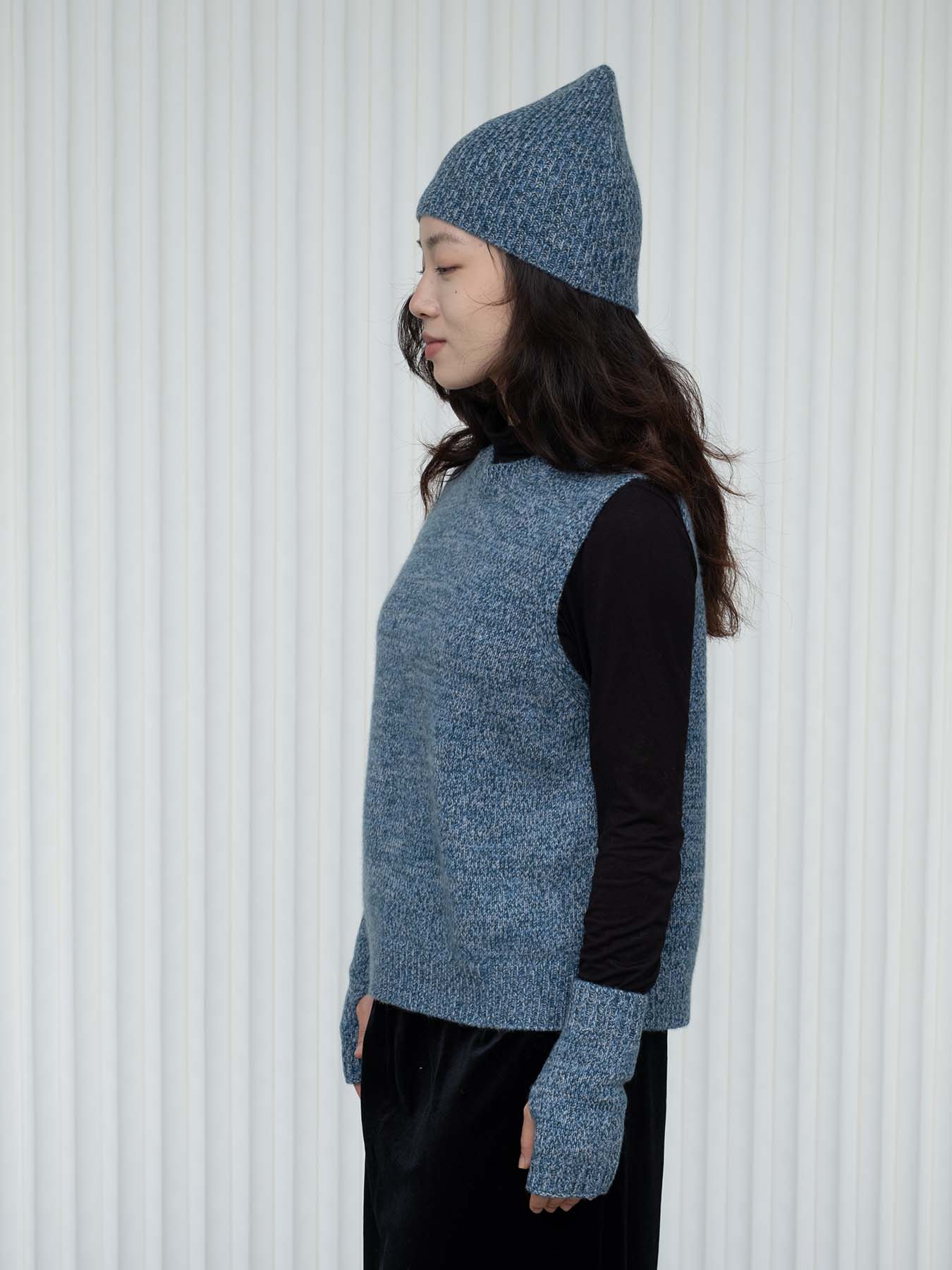 Hearth Cashmere Sweater Vest / Oats and Rice