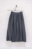Crisp Linen Jamila Skirt in Zinc | H+ Hannoh Wessel