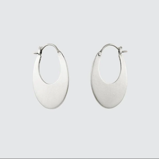 Medium Oval Hoop Earrings / Jane Diaz