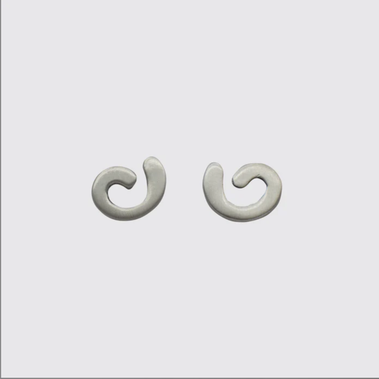 Semi Spiral Stud Earrings / Jane Diaz