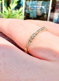 The Champagne & White Diamond Promise Ring in Size 6.5 | Sirciam