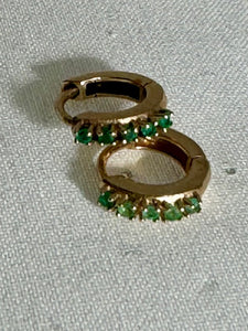 5 Emerald Hoop | Shree Jewelers
