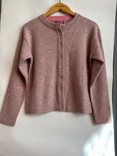 Moma Sweater Cardigan in Rose | Charlotte Mansted