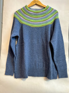Samaria Sweater in Blue| Charlotte Mansted