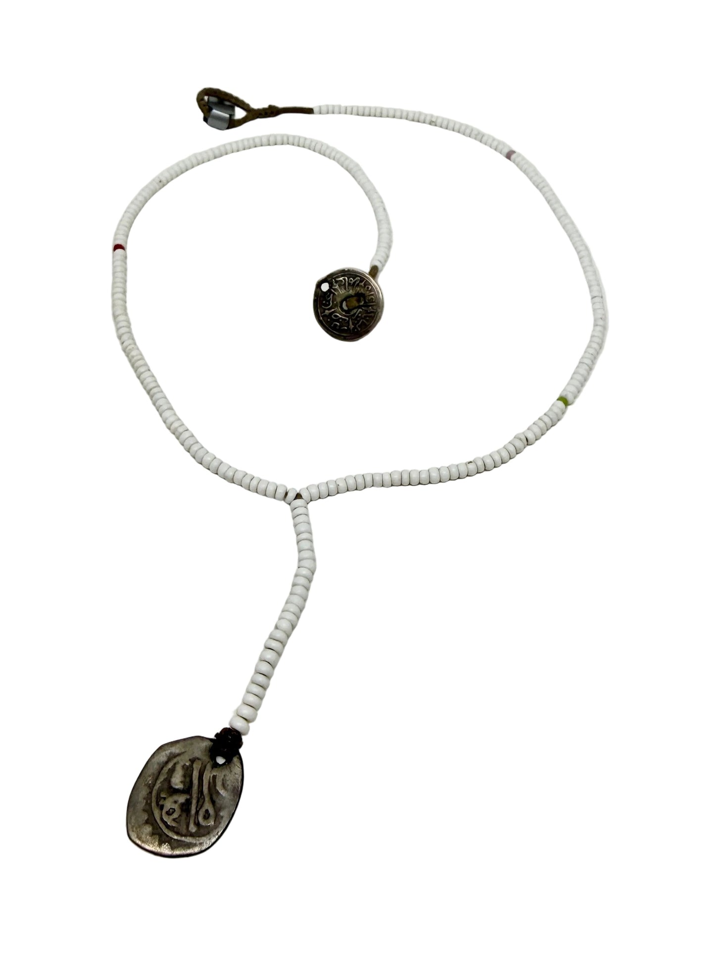 Jewels | Moroccan Silver Amulet and White Beaded Necklace