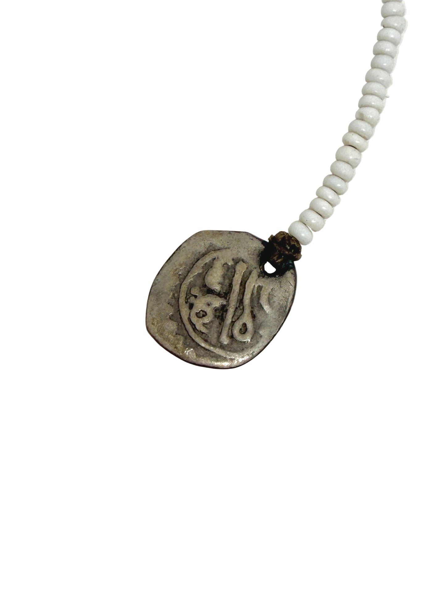 Jewels | Moroccan Silver Amulet and White Beaded Necklace