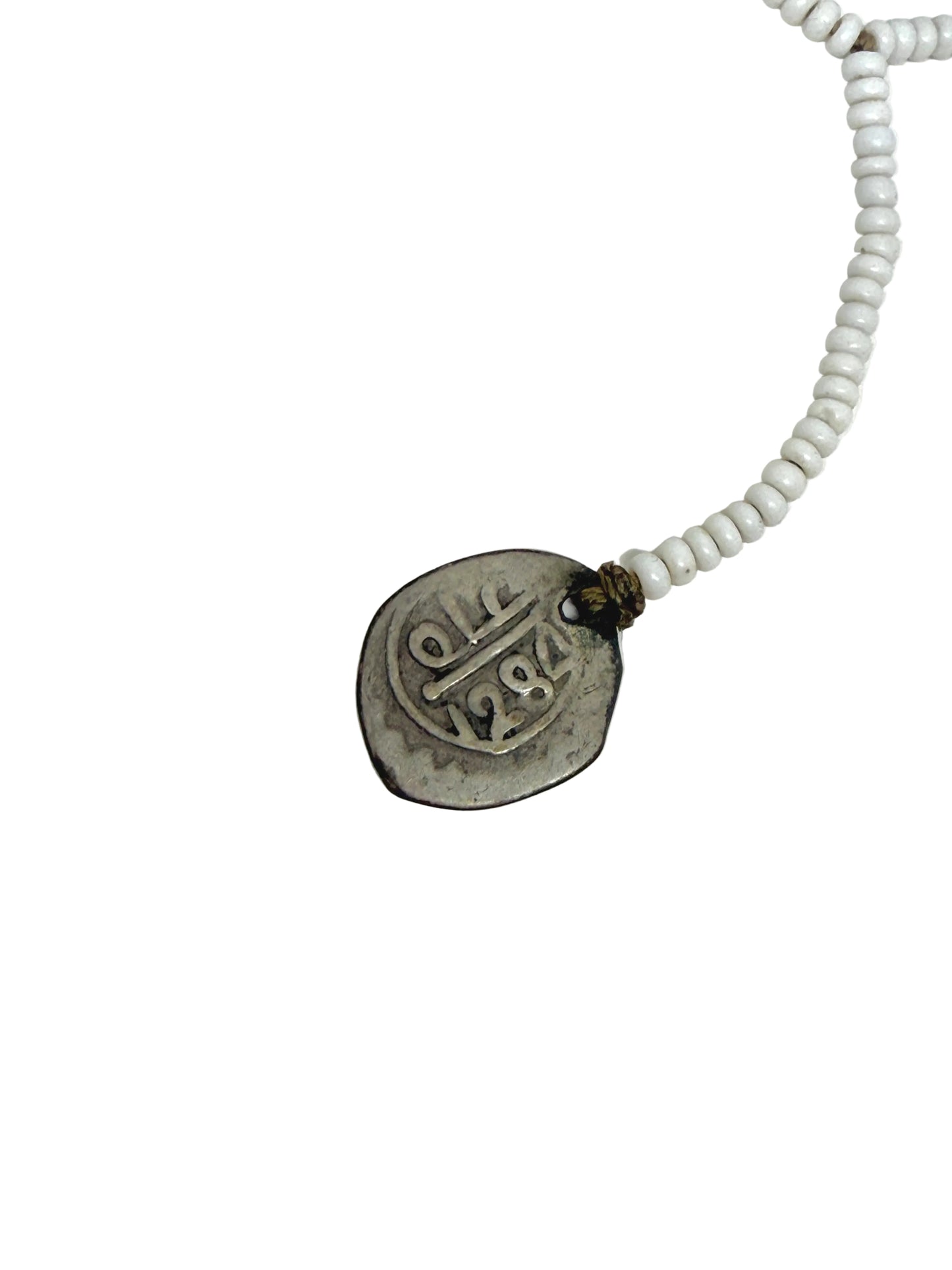 Jewels | Moroccan Silver Amulet and White Beaded Necklace