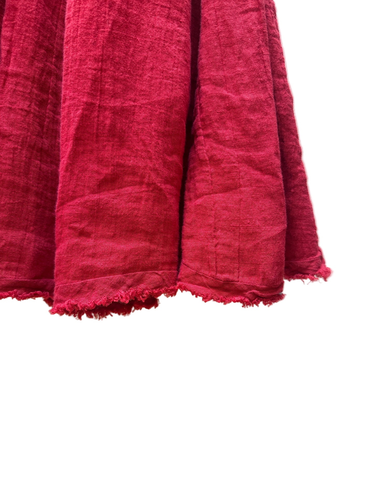 Luna Luz | Red Linen Skirt