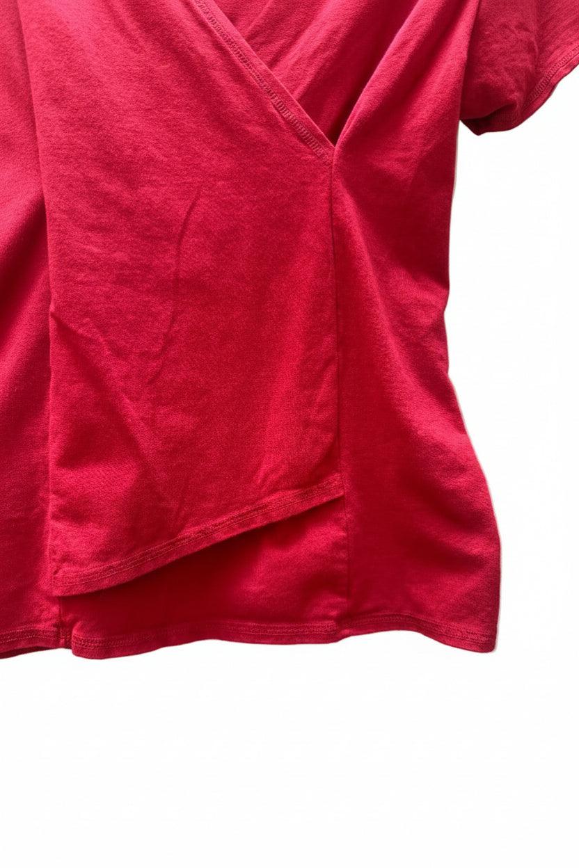 Luna Luz | Crossover V-Neck Short Sleeve Top