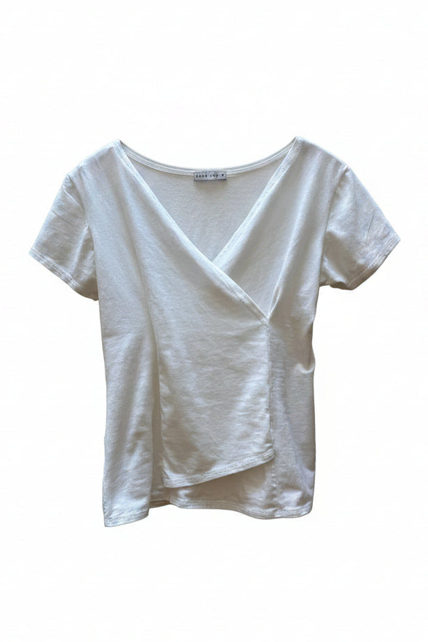 Luna Luz | Crossover V-Neck Short Sleeve Top