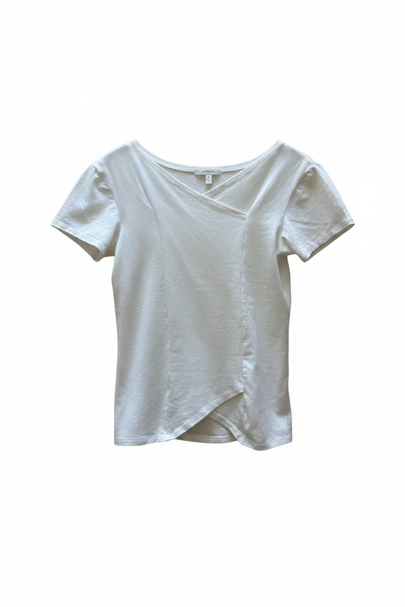Luna Luz | Crossover V-Neck Short Sleeve Top