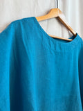 100% Linen Top in Teal Blue | Bryn Walker