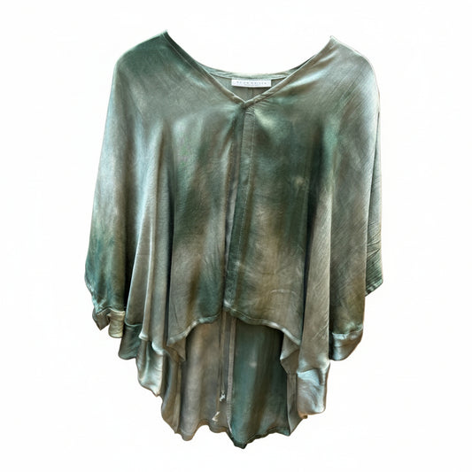 Bryn Walker | Green Watercolor Blouse