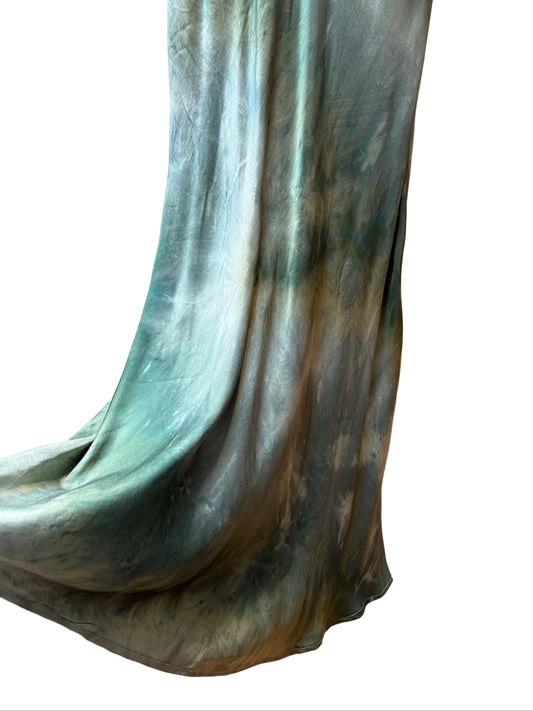 Bryn Walker | Green Watercolor Skirt