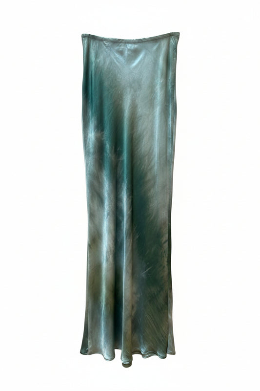 Bryn Walker | Green Watercolor Skirt