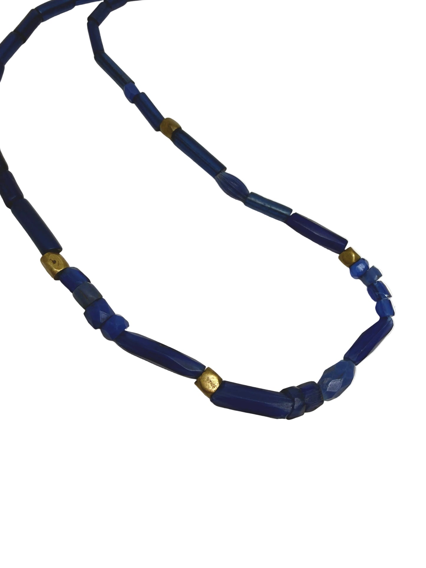Cottage & Pearl | Russian Blue Trade Bead Necklace