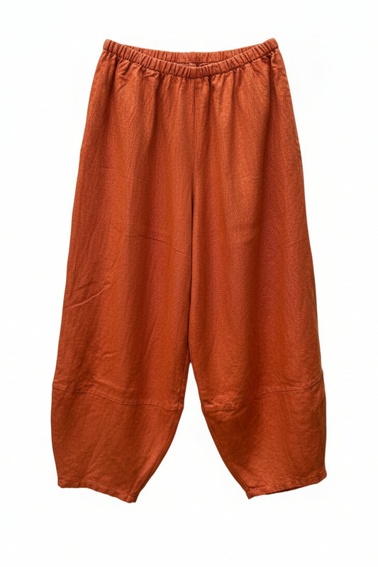 Bryn Walker | Burnt Orange Linen Wide Leg Pants