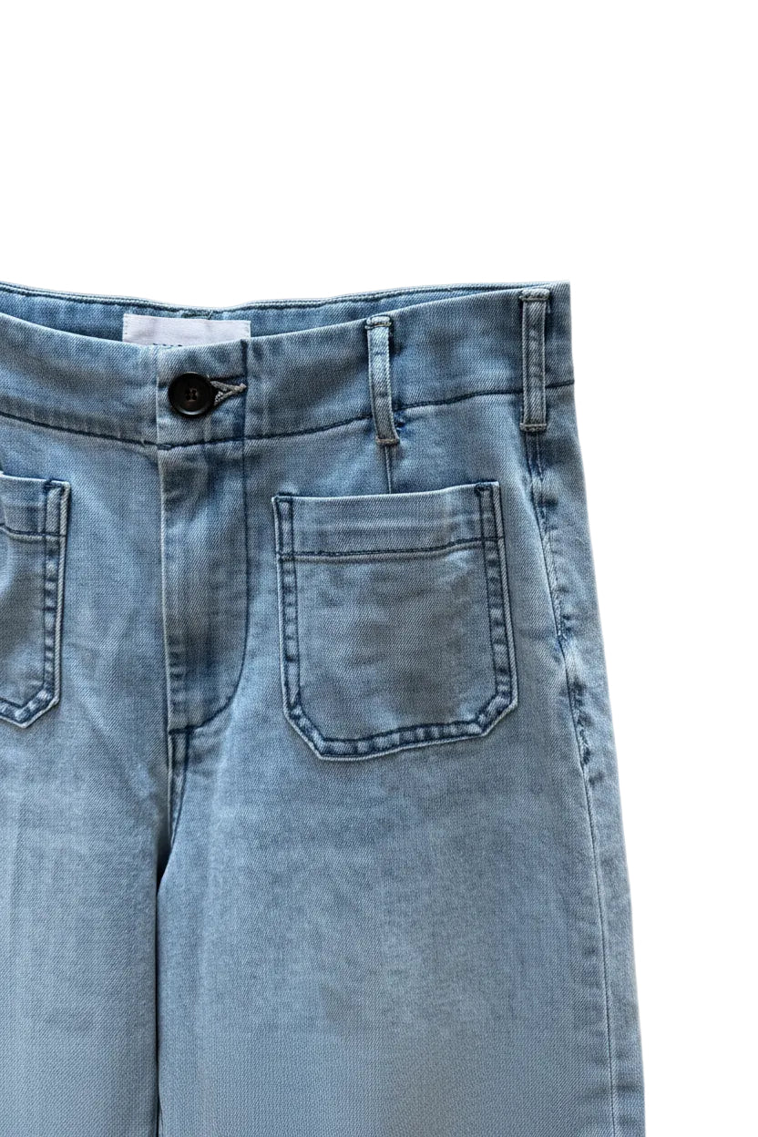 Dear John | Light Wash Cropped Wide Leg Jean