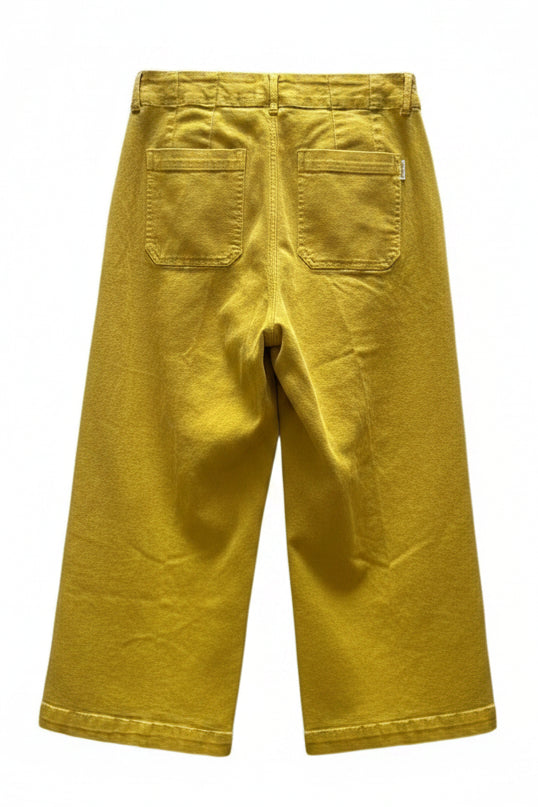 Dear John | Sunny Yellow Cropped Wide Leg Jean