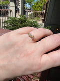 14k Gold Diamond Cluster Ring in Size 7 | J+I Jewelry