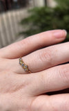 14k Gold Diamond Cluster Ring in Size 7 | J+I Jewelry