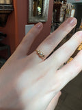 Handcrafted 14k Gold Ring with Diamond Stone in Size 6.5 | J+I Jewelry