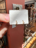 14k Gold Miniature Hoops with Diamond Stones | Shree Jewelers