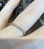 Diamond Sterling Silver Band in Size 5.5 | Lauren Wolf