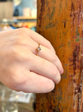 14k Gold Pink Rhombus Diamond Ring in Size 6.5 | Shree