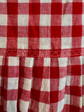 Injiri Ladies Slip Dress in Red Checkers