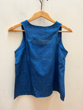 Navy Blue Sliced Dots Tank | DVAA