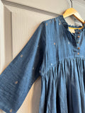 Blue 3/4 Sleeve Dress | DVAA
