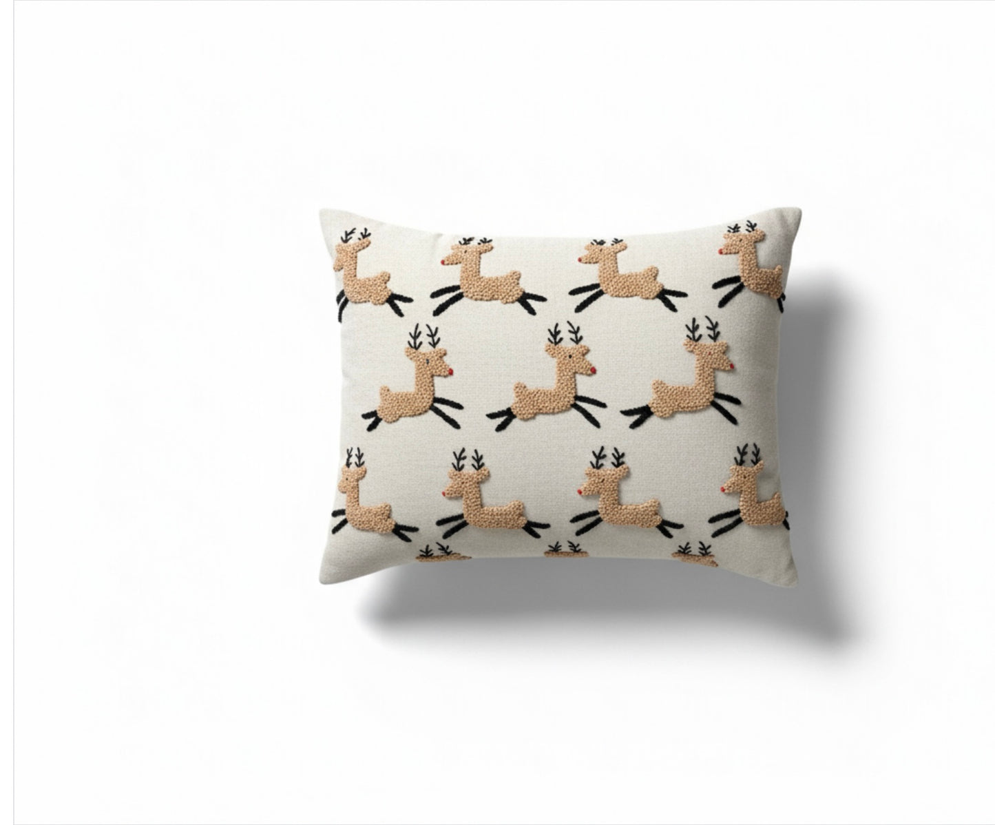 Gray Raindear Pillow