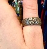 Vintage Oxidized Silver Band Size 9.5 | Vintage NOMAD